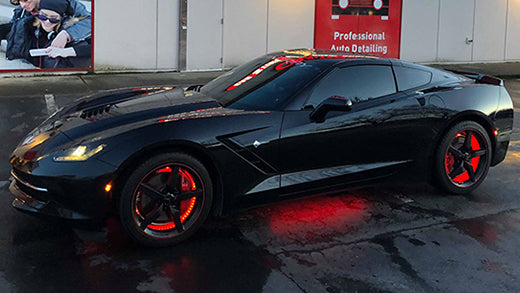 Kevin_Shisler_Black_Chevrolet_Corvette_Lighting Install